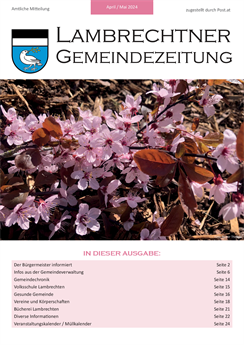 Gemeindezeitung April / Mai 2024